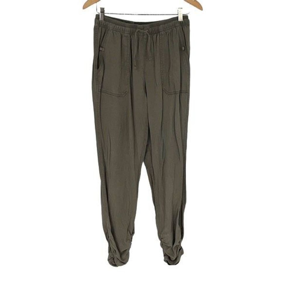 Thread + Supply Women's Lyocell Ruched Jogger Sweatpants Slate Green Medium